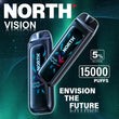 North Vision 15K Puffs 15ML Disposable Device With Visionary Mesh Coil & Energy Radiating Screen