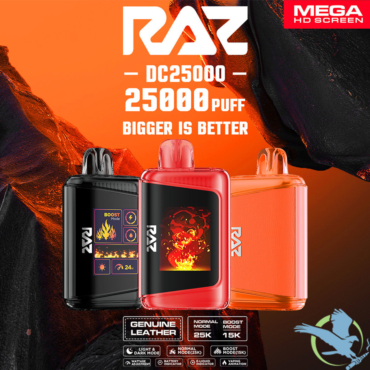 RAZZZZZZ DC25000 16ML 25K Puffs Disposable Device Mega HD Screen – mk57 ...