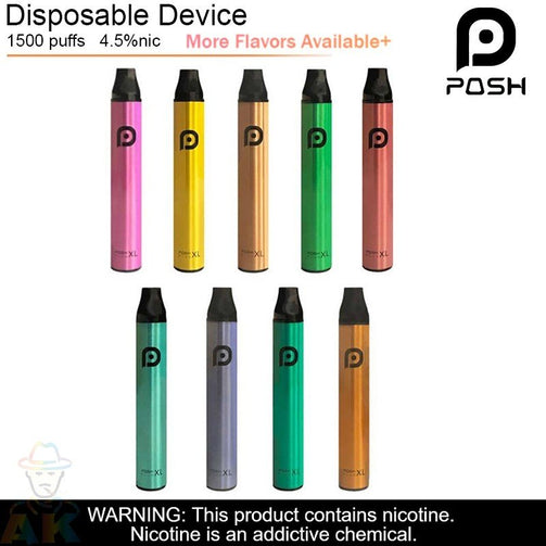 Posh Plus XL - Disposable 4.5ml 1500 Puff 4.5% mk57 vape Posh Plus XL - Disposable 4.5ml 1500 Puff 4.5% mk57 vape
